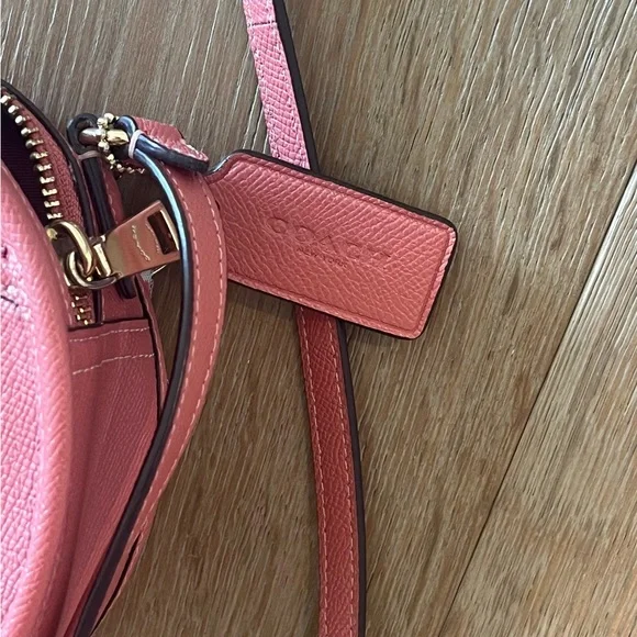 Coach Pink Leather Crossbody Purse - Picture 2 of 3